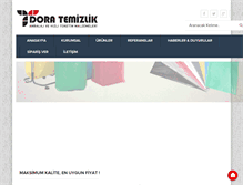 Tablet Screenshot of doratemizlik.com